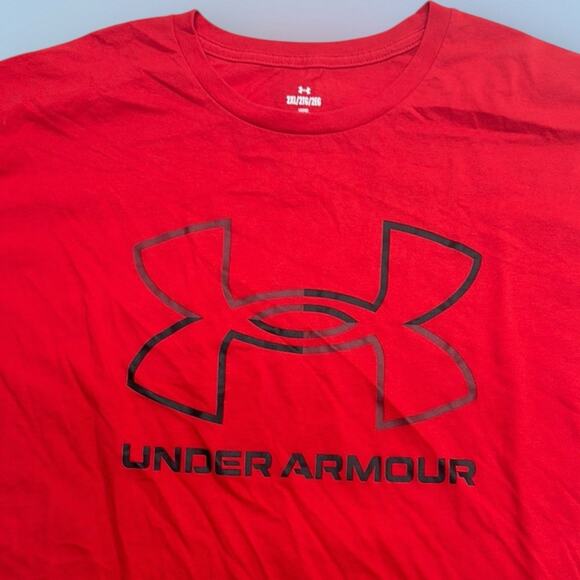 UNDER ARMOUR Men’s 2XL Red T-Shirt - Picture 1 of 4